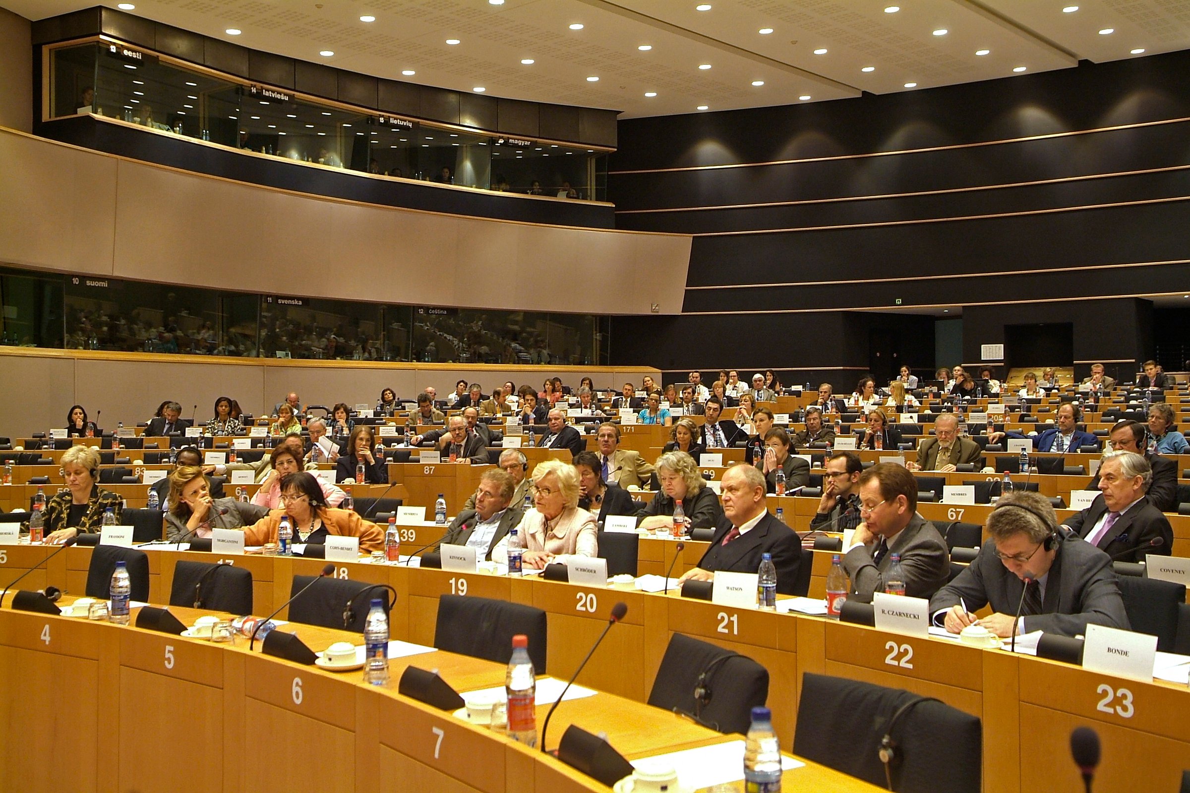 "If we are on the cusp of change then the members of the Hemicycle should be in its vanguard" <a European Parliament)</a>