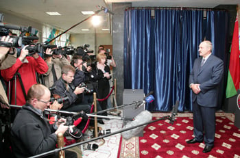 Lukashenko: became an EU pariah once again in January due to his treatment of opposition <a target="_blank">(Photo: president.gov.by)</a>