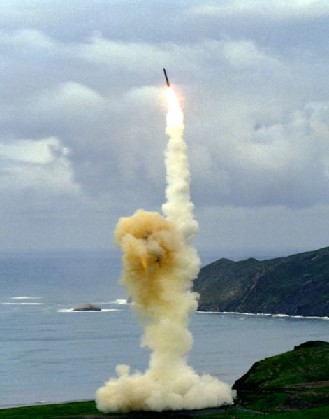 An intercontinental ballistic missile being launched - Russia says Iran has no technology to make them (Photo: Wikipedia)