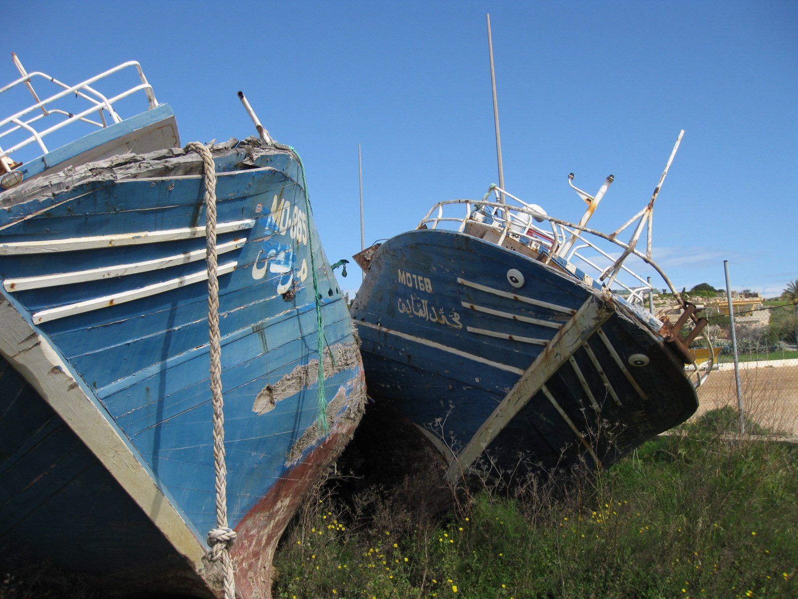 Berlusconi wants to buy up the old Tunisian boats and start a fishing business 'when I'm out of politics' <a target="_blank">(Photo: Valentina Pop)</a>