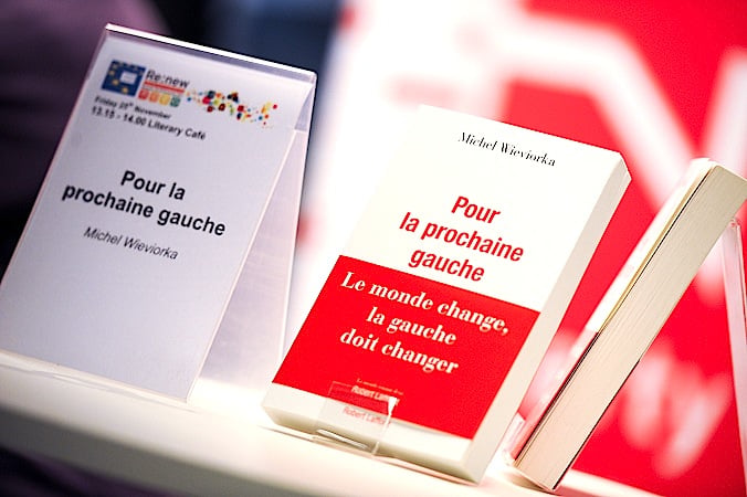 Book on stand at socialist congress in Brussels in late November (Photo: pes.org)