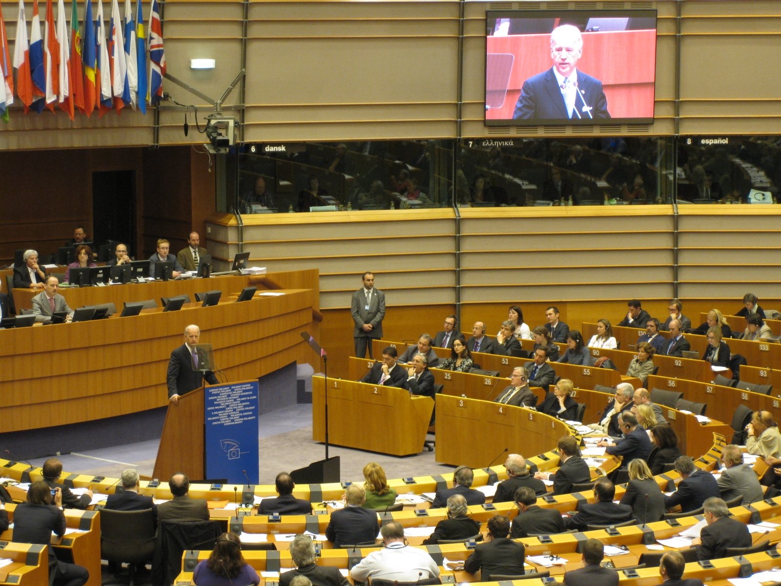 Joe Biden reassures MEPs of his administration's commitment to civil liberties <a target="_blank">(Photo: Valentina Pop)</a>