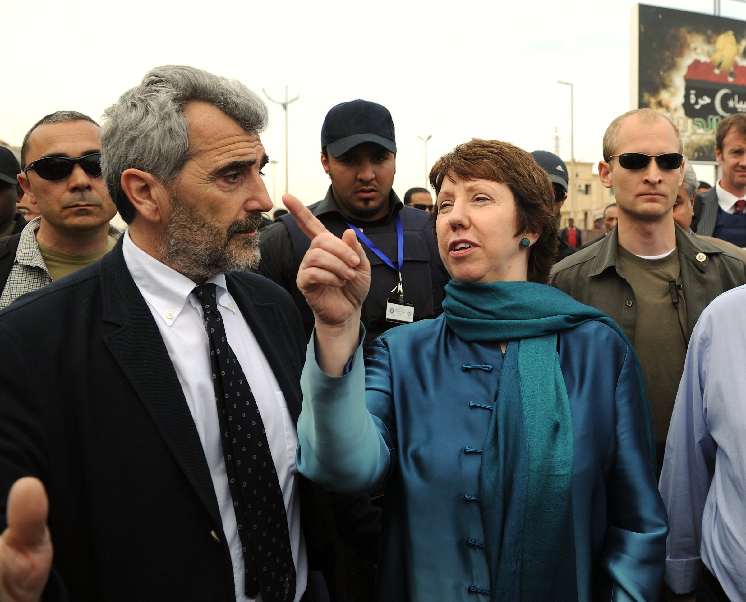 Ashton in Libya. France says the EU needs more security experts in hotspot delegations (Photo: ec.europa.eu)