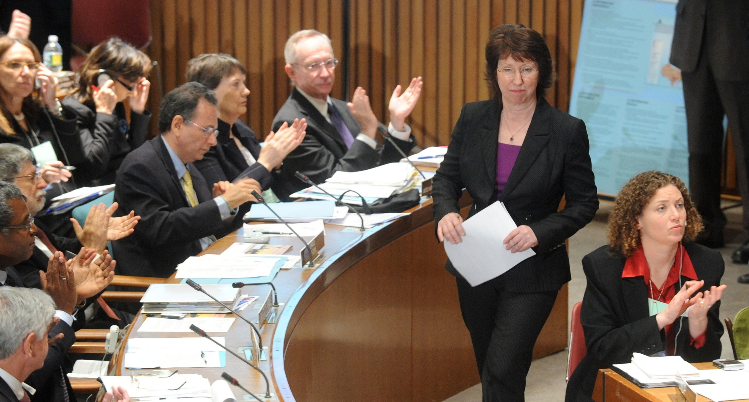Ashton (c): endured three months of personal attacks, now risks taking more flak over EEAS appointments <a href="http://ec.europa.eu">(Photo: ec.europa.eu)</a>