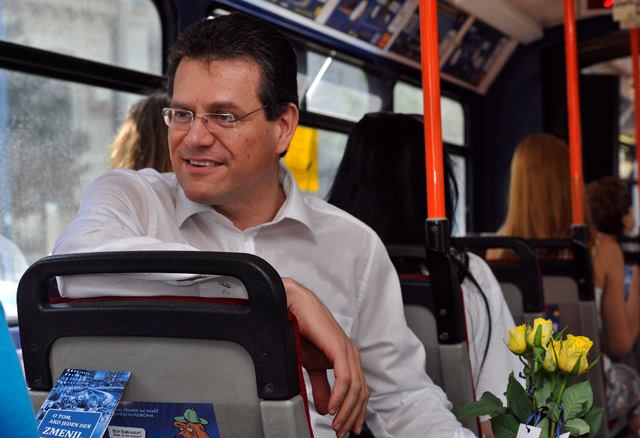 Maros Sefcovic: Will he be able to convince Slovak voters to go to the urns? (Photo: Vladimir Benko)