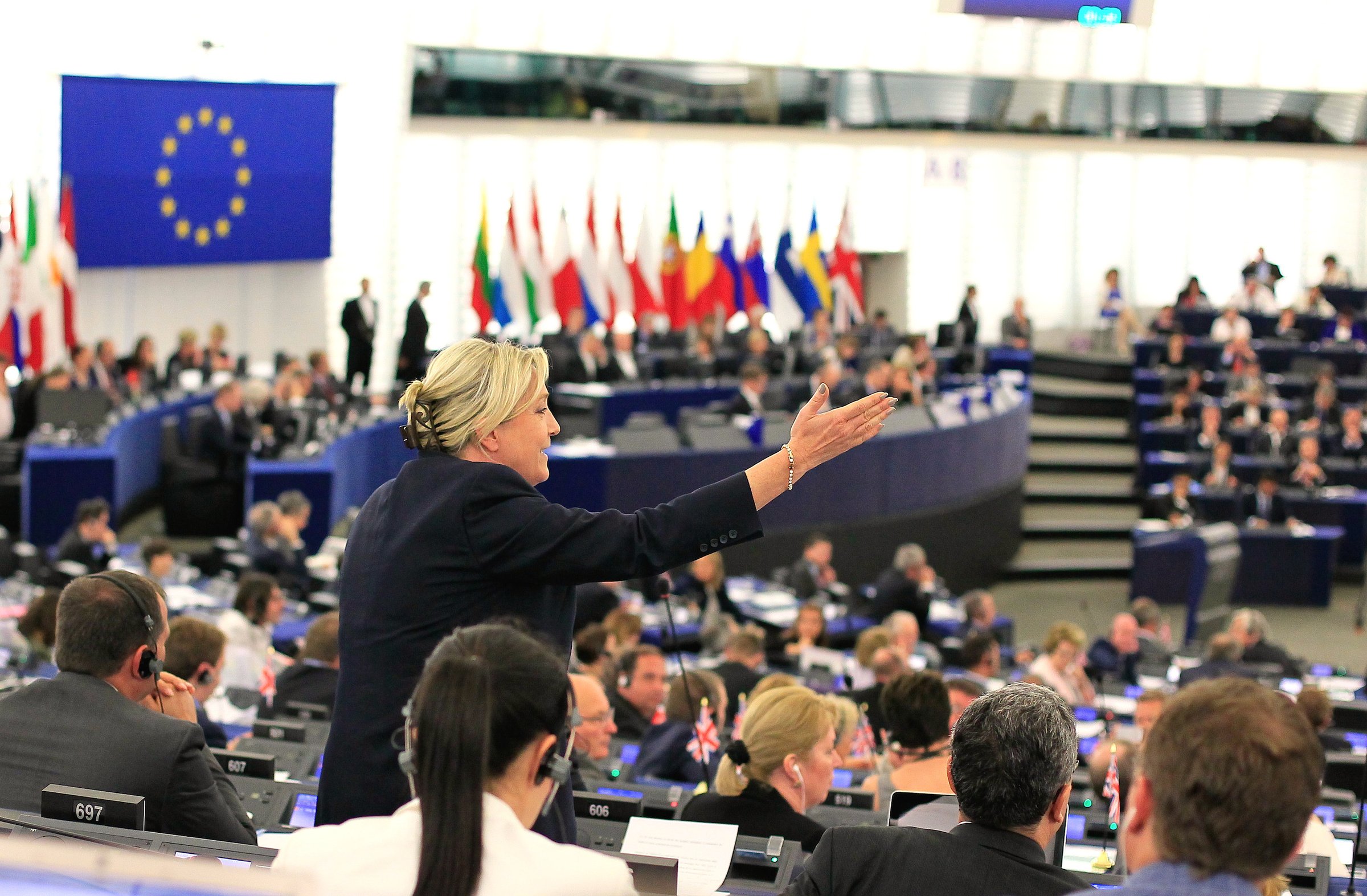 Far right leader Marine Le Pen found more radical than her and was accused of saying the same lies as her father. <a target="_blank">(Photo: europarl.europa.eu)</a>