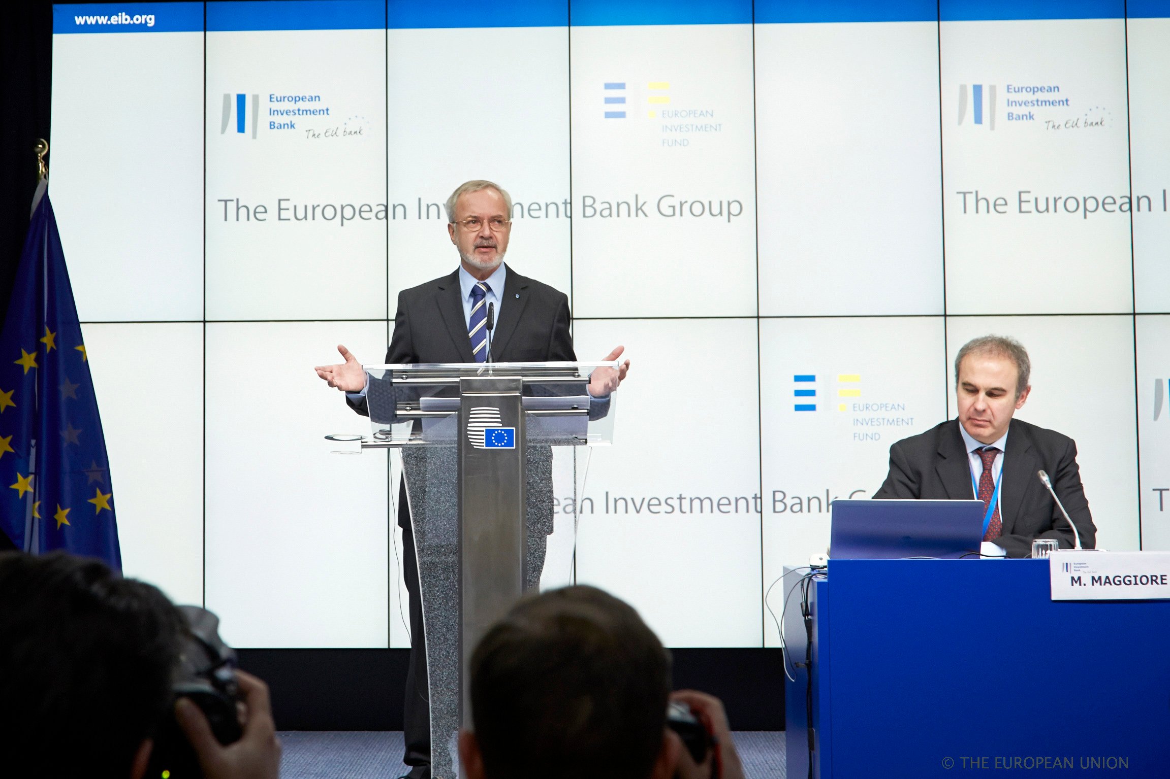 Werner Hoyer presented the EIB annual report in Brussels (Photo: Council of European Union)