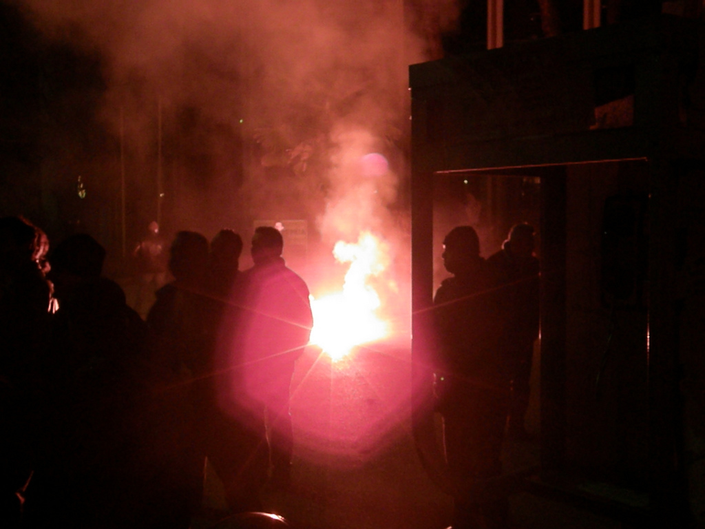 Disenchanted protesters have hurled stones and petrol bottles at police (Photo: Joanna)