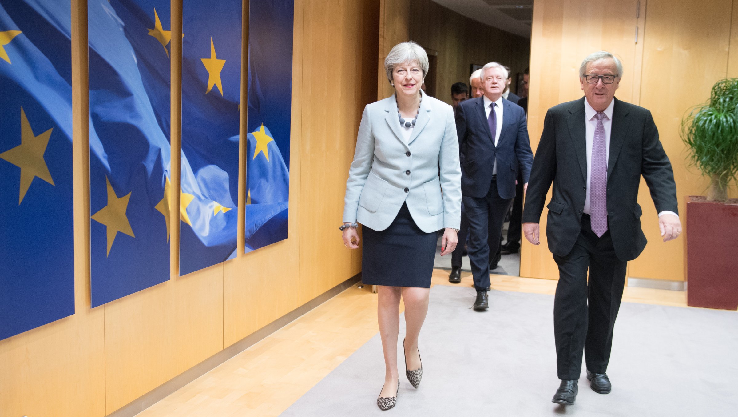 UK prime minister Theresa May with EU Commission president Jean-Claude Juncker. 'All in all, this is not looking very much like a meaningful Brexit in progress' <a target="_blank">(Photo: European Commission)</a>