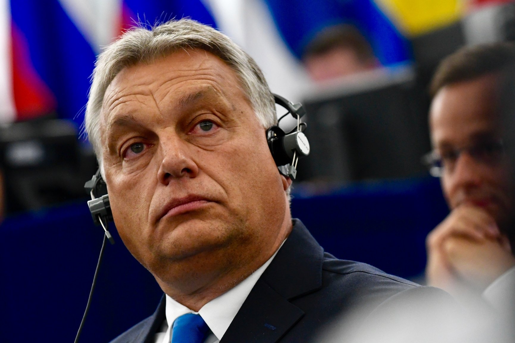 PM Viktor Orban. On Monday morning, a few hundred protestors, led mostly by food-delivery bikers, blocked one of the key bridges in Budapest to disrupt morning traffic in the capital <a target="_blank" href="https://multimedia.europarl.europa.eu/en/debate-on-situation-in-hungary-with-prime-minister-of-hungary_20180911_EP-075500Z_GEN_1_p#ssh">(Photo: European Parliament)</a>