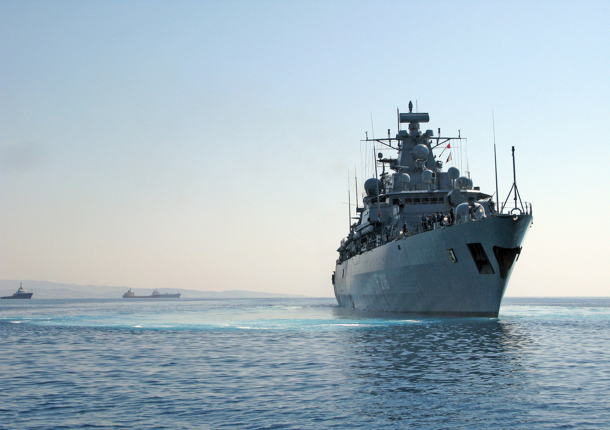 Germany is sending a frigate to join a growing fleet of EU navies and air-defence systems in the area