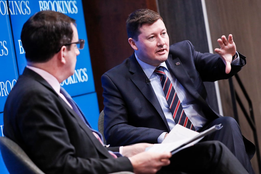 One in every three meetings the German Selmayr had as secretary-general, was with an organisation that represented the interests of German businesses. (Photo: Brookings Institution)