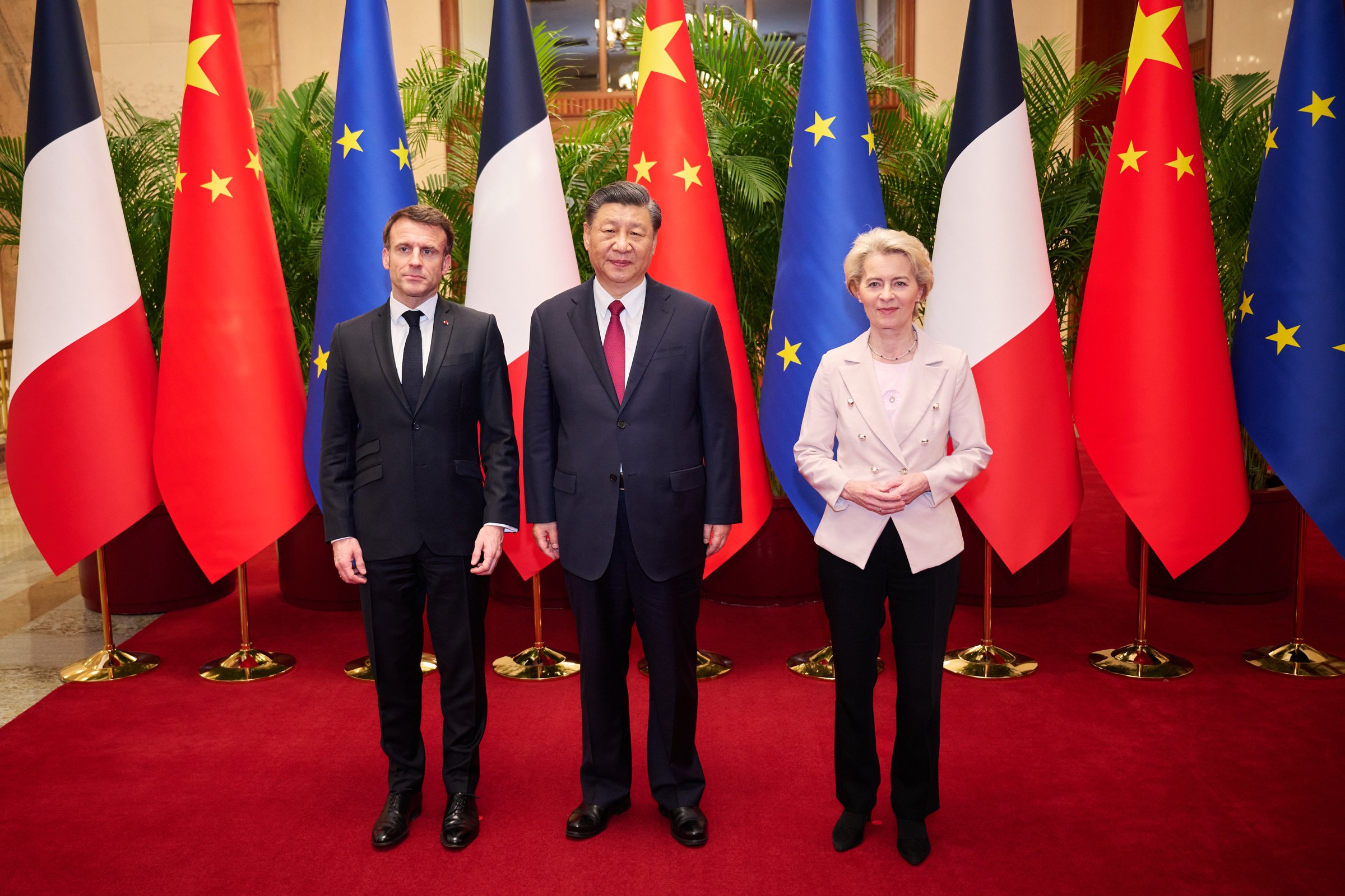 Chinese leader Xi Jinping (m) called for peace talks over Ukraine but added that the 'legitimate security concerns of all parties' should be accommodated (Photo: European Commission)