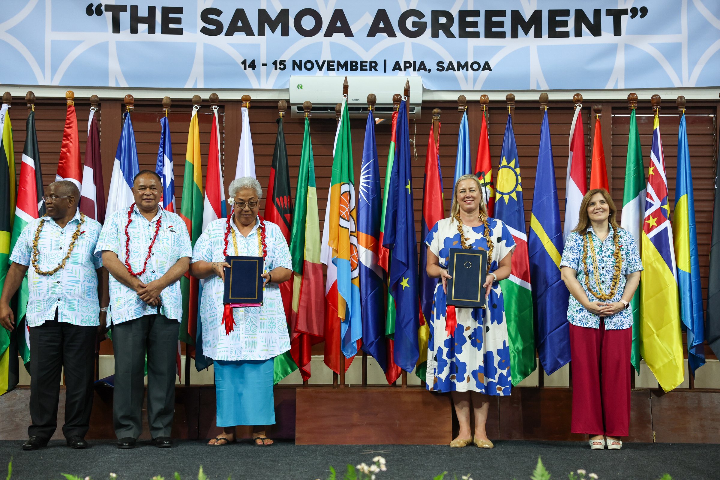 The Samoa Agreement was signed in November 2023. As of February 2024, 12  African, Caribbean and Pacific countries have not signed the agreement (Photo: European Union)