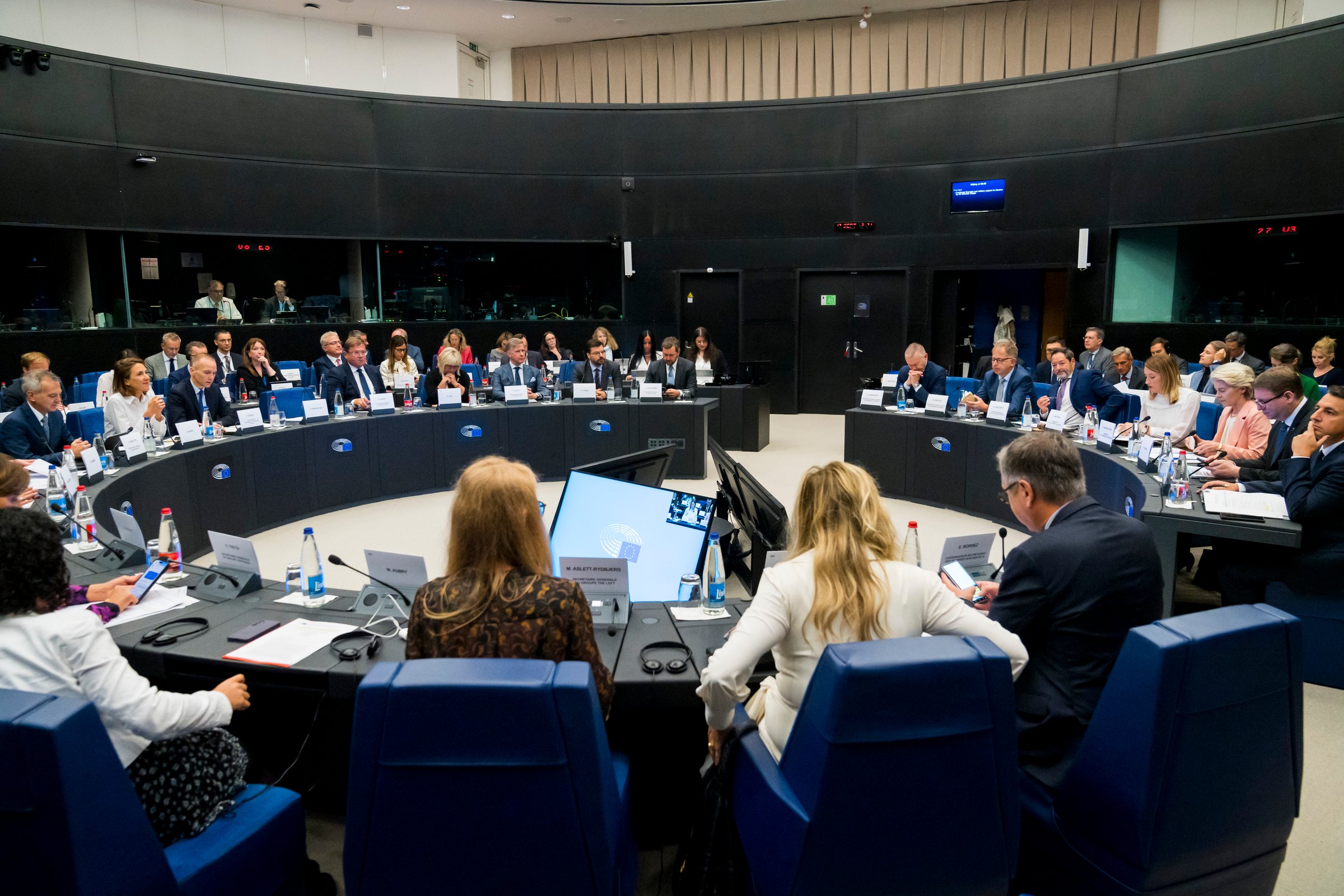 Meetings of the conference of presidents in the European Parliament with EU Commission Ursula von der Leyen earlier this month (Photo: European Parliament)