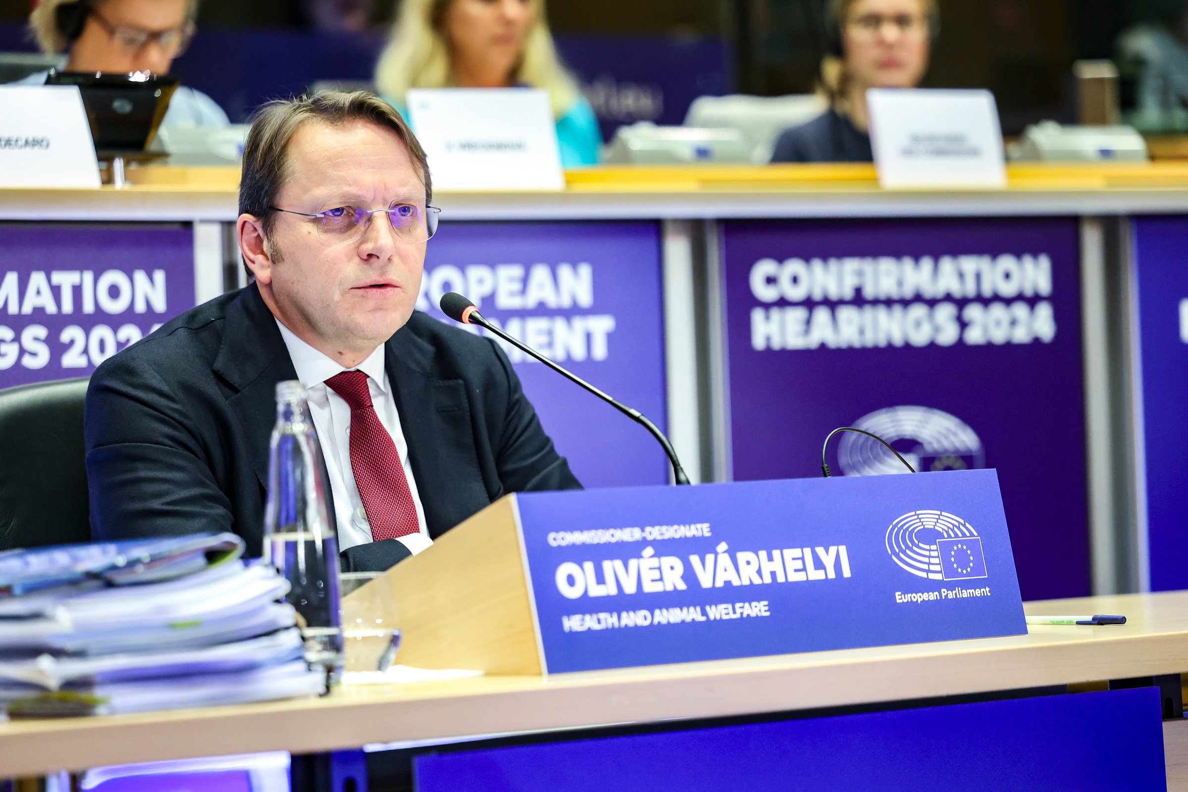 Hungary's Olivér Várhelyi has been asked to submit to a second round of questioning, following a testy hearing by MEPs over his candidacy for health and animal welfare commissioner (Photo: © European Union 2024 - Source : EP)