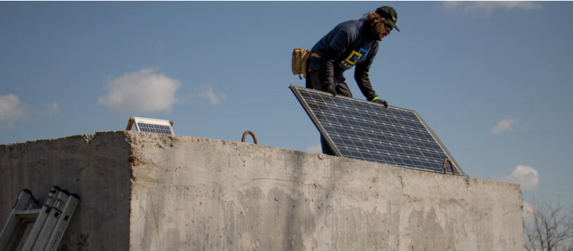 Already, 17 percent of Ukraine's energy is from renewable energy sources, vital for providing reliable heat and electricity to hospitals, schools and kindergartens across the country (Photo: Razom)