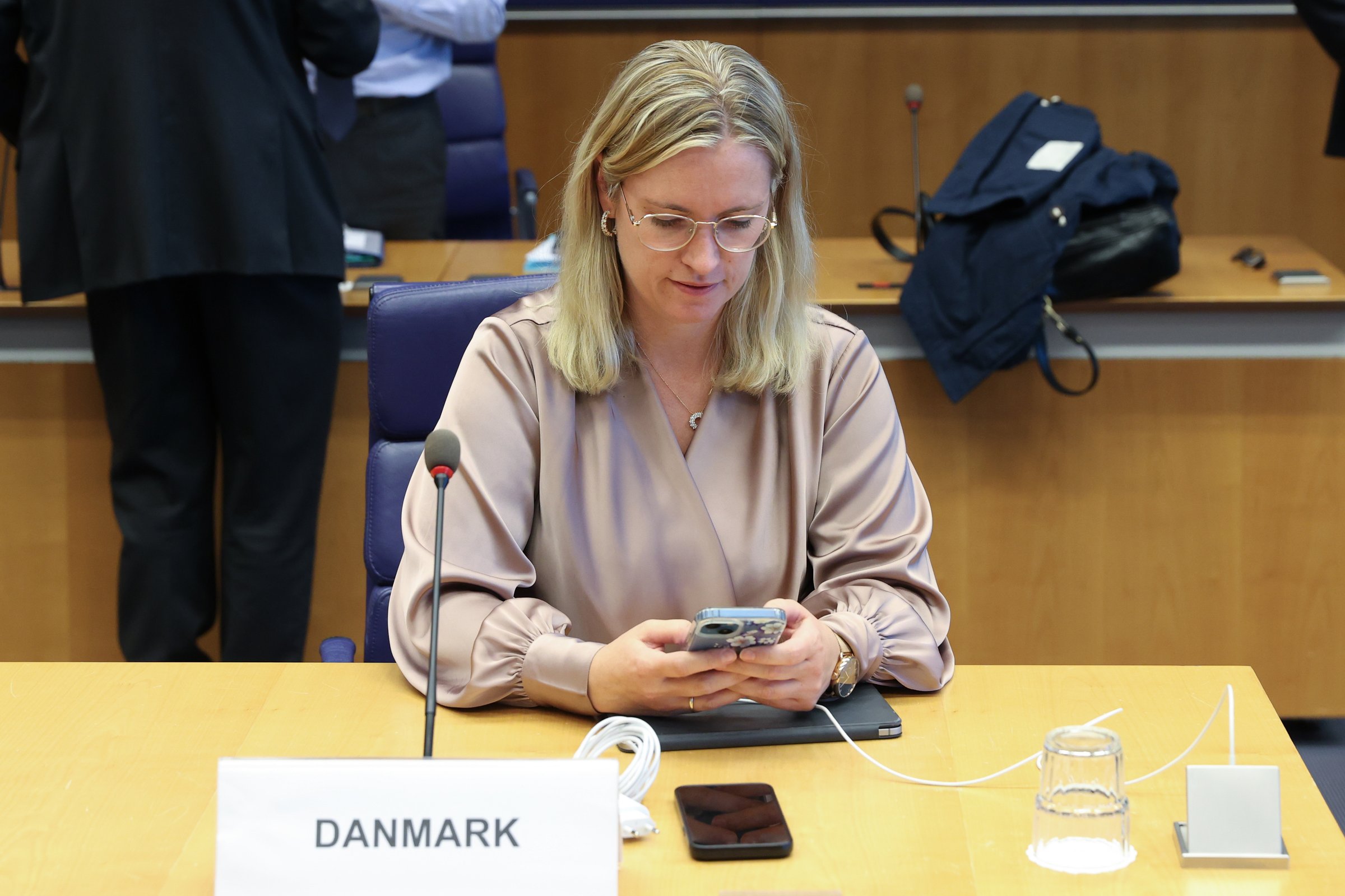 Danish economy minister Stephanie Lose at the EU Council in Brussels on 9 October (Photo: EU Council)