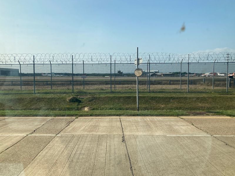 Brook House Immigration Removal Centre, located next to Gatwick Airport in West Sussex, is a detention facility run by Serco for the UK Home Office. (Photo: Ruth Hopkins)