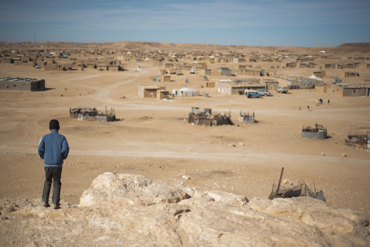 Saharwi refugees from Western Sahara remain stuck in refugee camps in Algeria, whilst the territory was annexed, and is claimed, by Morocco (Photo: © Tineke D'haese/Oxfam)