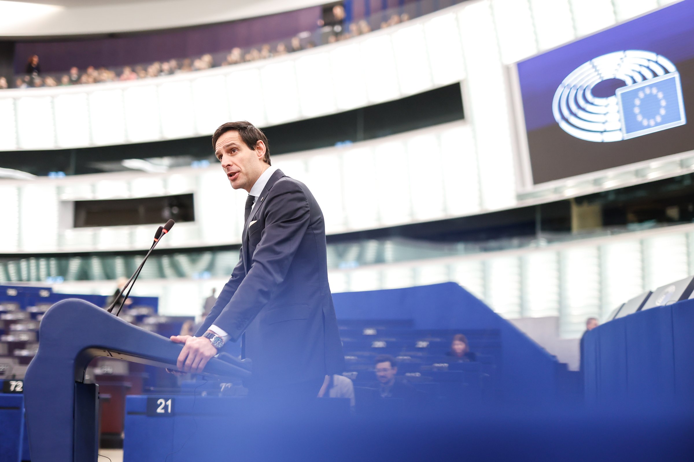 EU climate commissioner Wopke Hoekstra insisted the COP30 outcome was 'important steps forward – more would have been better, and we will continue to push for exactly that' <a target="_blank" href="https://multimedia.europarl.europa.eu/en/photo/ep-plenary-session-outcome-of-un-climate-change-conference-belem-cop30_20251127_EP-195026B_CUG_EG_0003">(Photo: European Union 2025)</a>