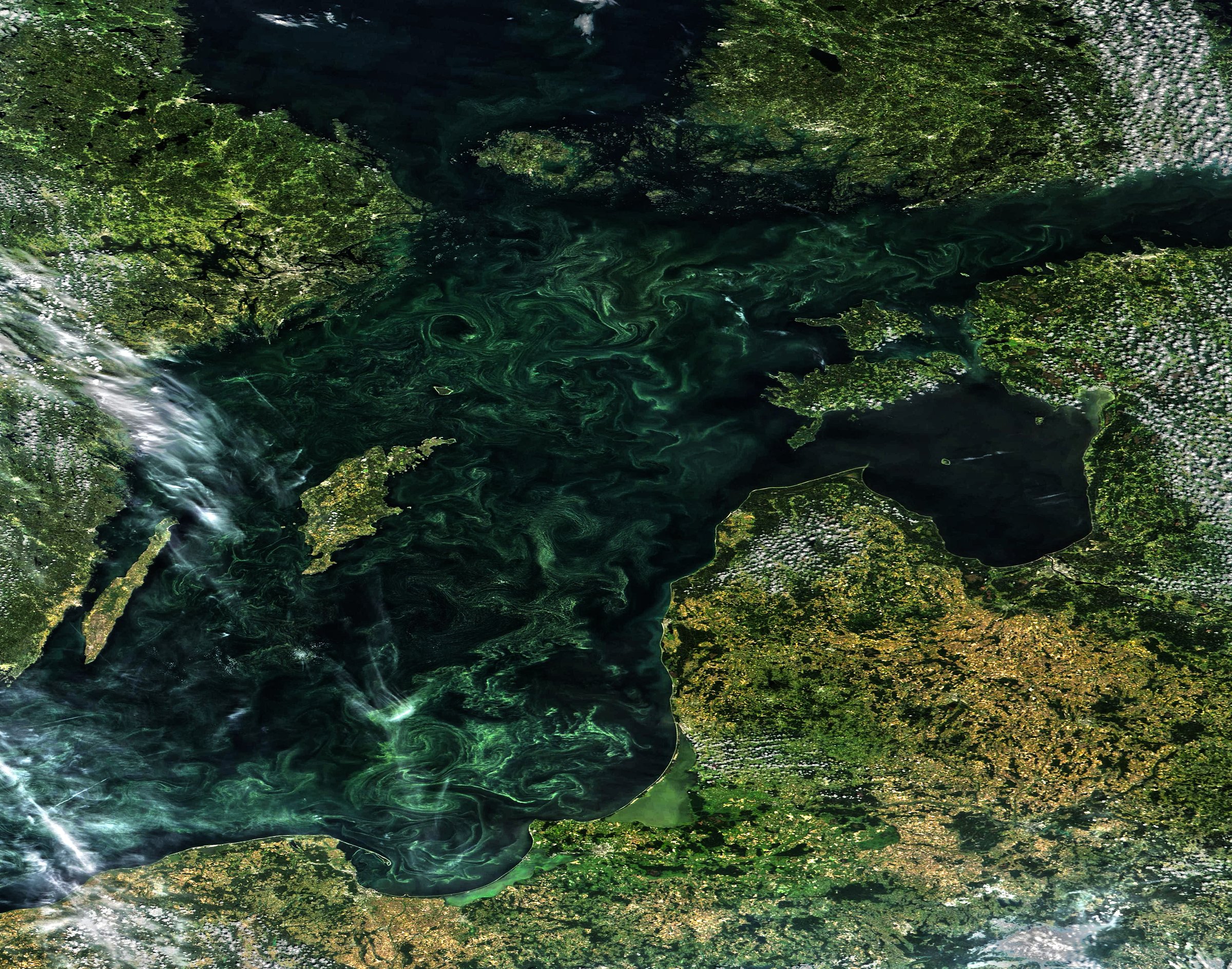 The Baltic Sea, seen from space. 'Stateless' vessels can be boarded and impounded <a target="_blank">(Photo:  Stuart Rankin)</a>