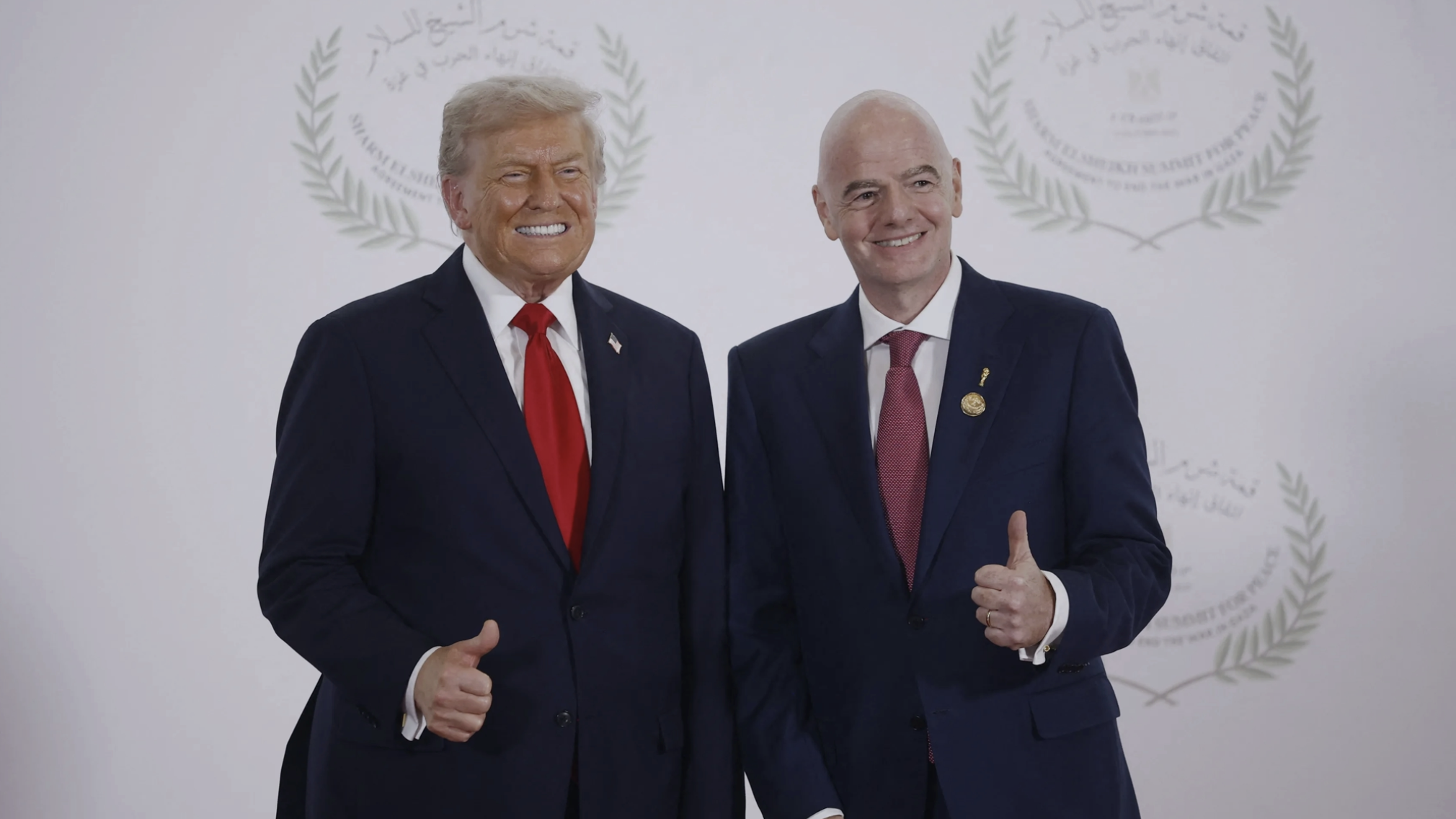 FIFA President Gianni Infantino awarded  Trump a peace price in December