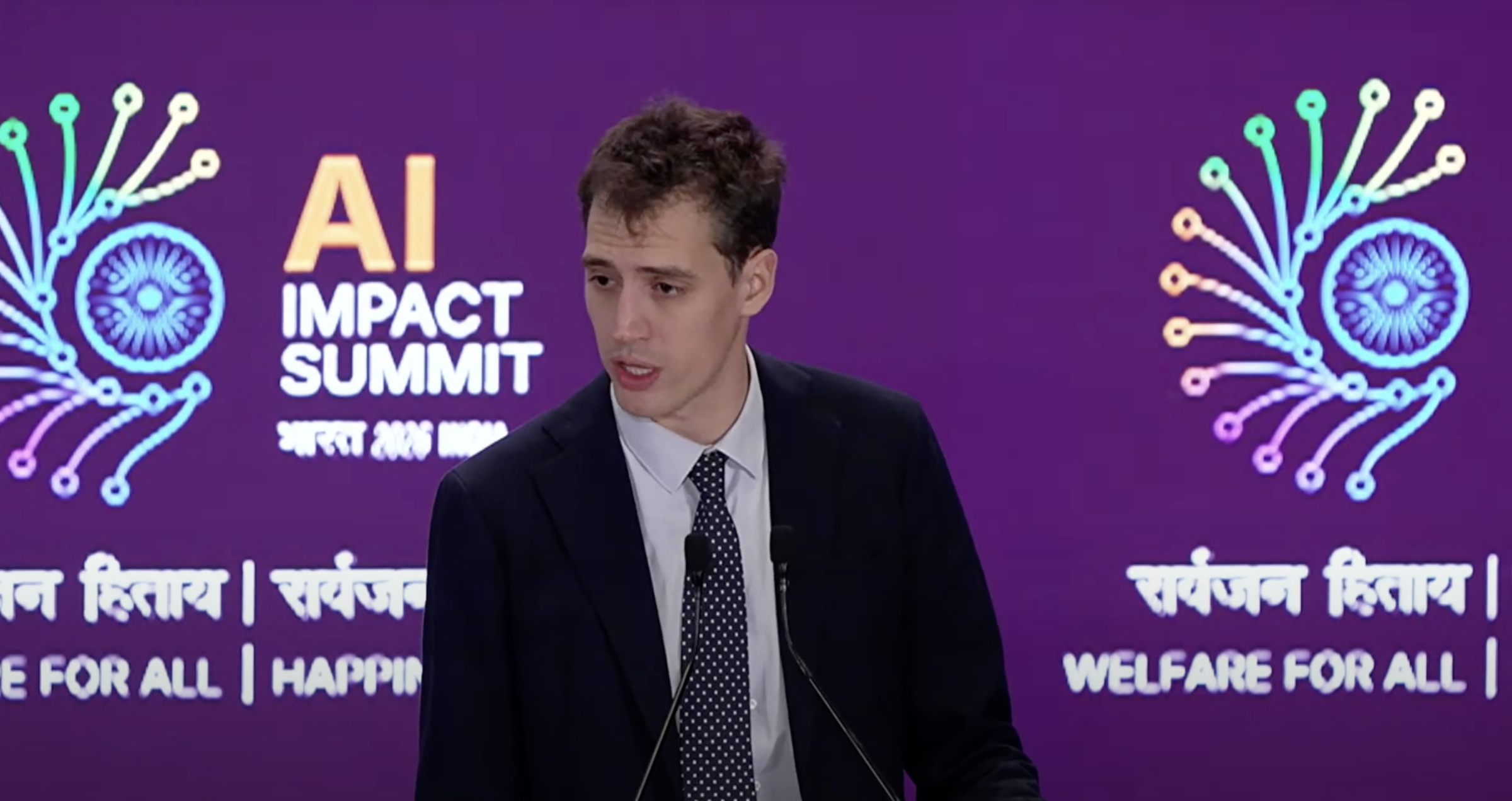 'We don't want to be in a world where three or four enormous companies actually own the deployment and making of AI'. said Mistral AI CEO Arthur Mensch