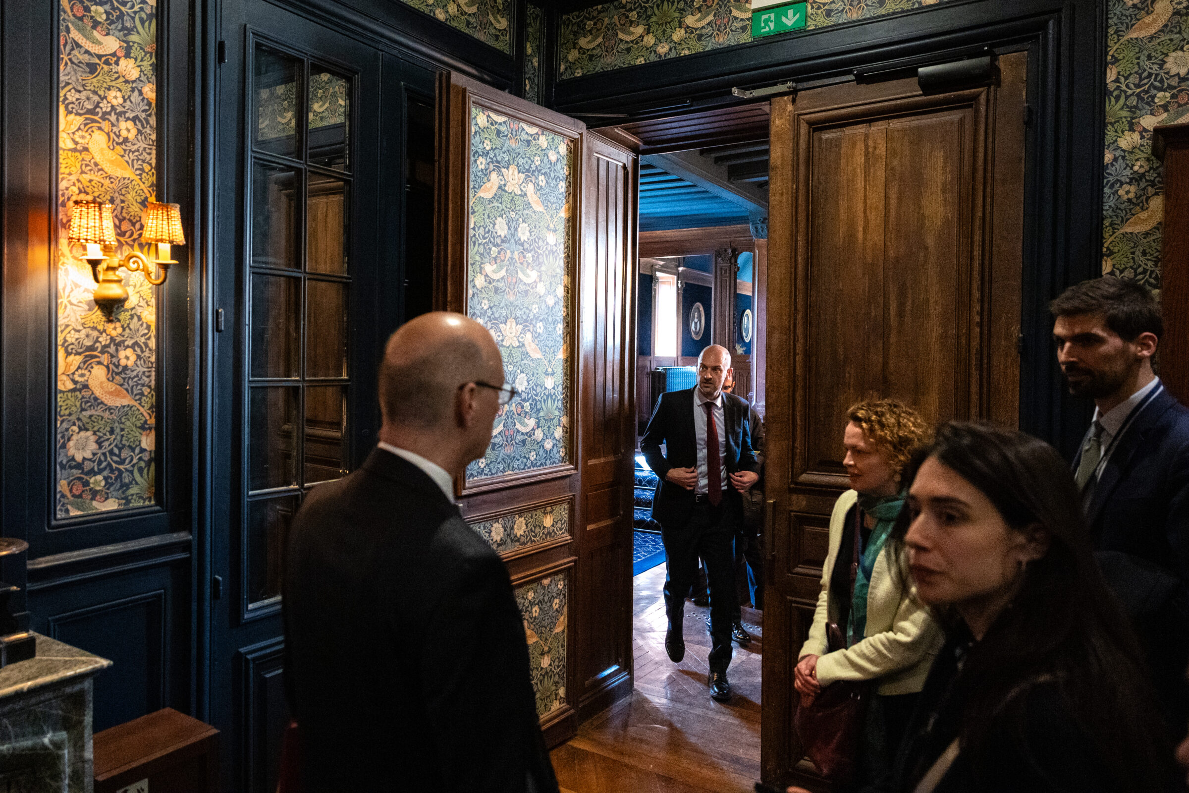 French foreign minister Jean-Noël Barrot at the G7 meeting in France on 27 March