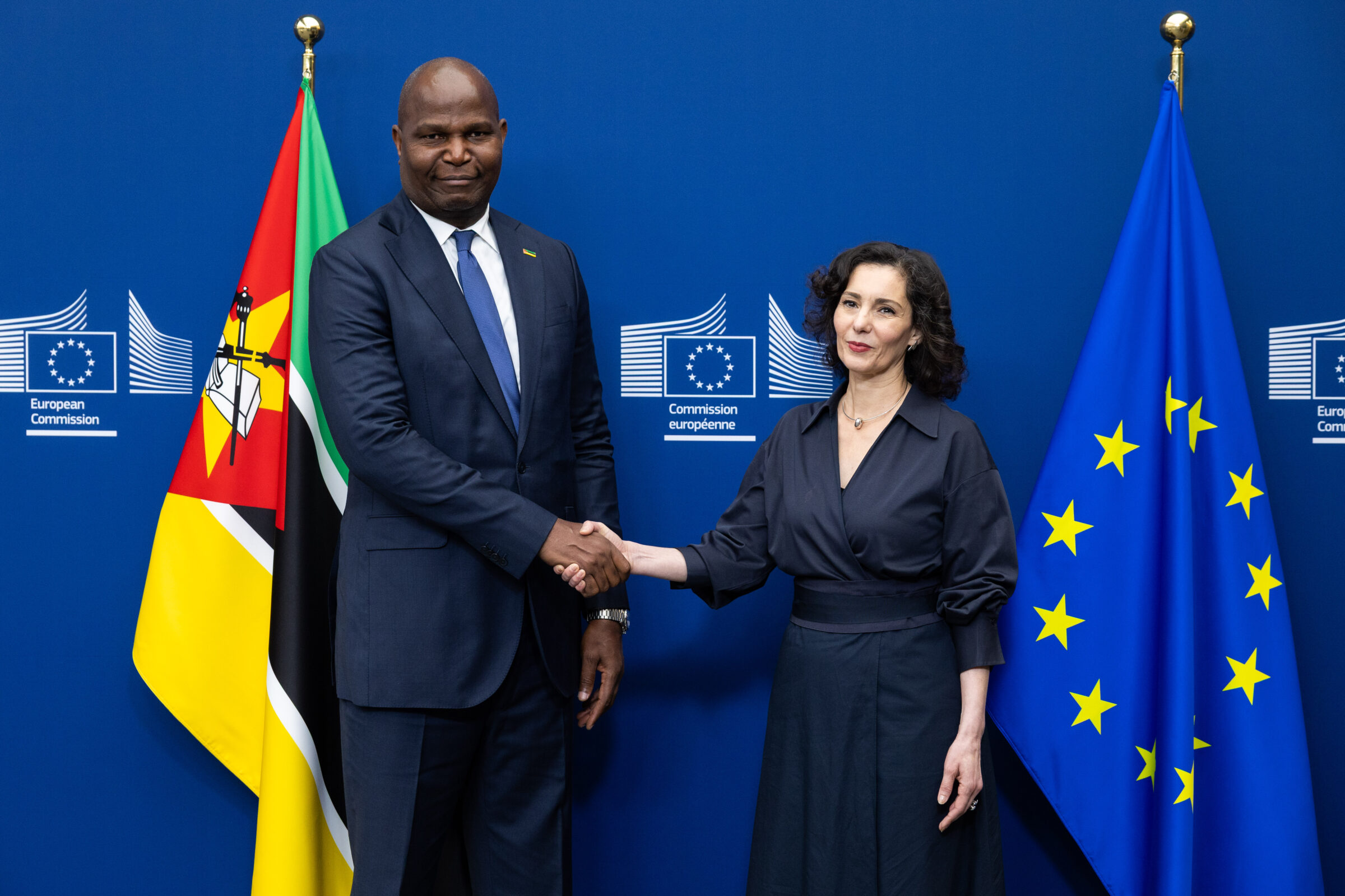 The EU's crisis management commissioner, Hadja Lahbib, announced €20m in aid for Mozambique on Monday.