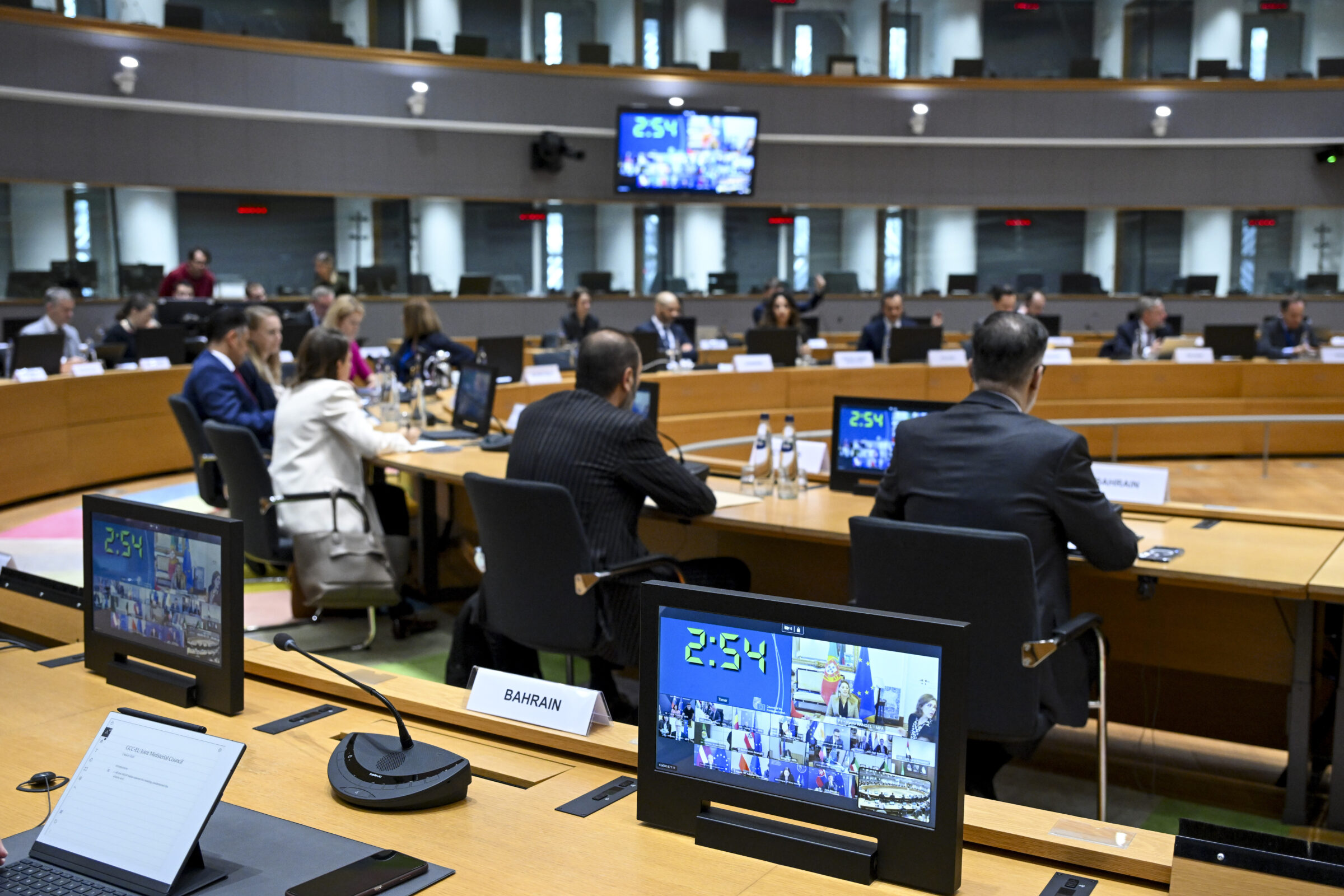 EU foreign ministers held video talks with Gulf states on Thursday