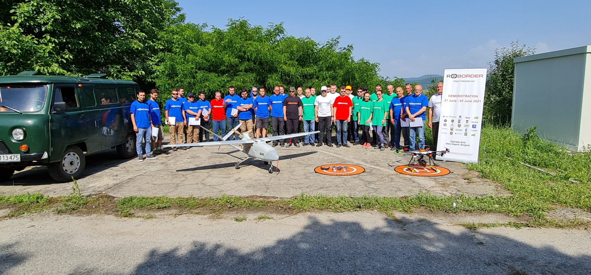 The ROBORDER project aimed to create an autonomous swarm of heterogeneous robots for border surveillance.