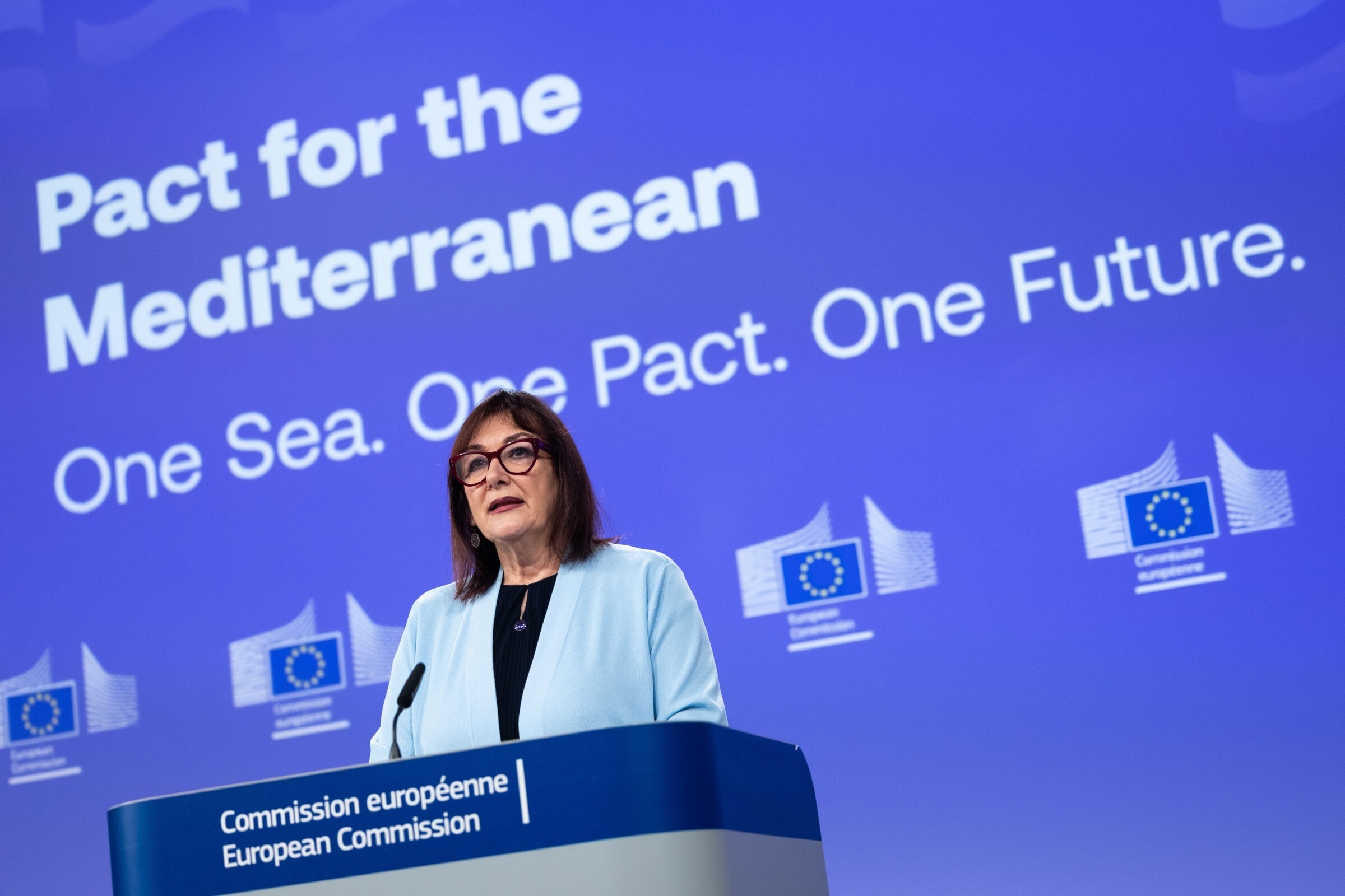 Dubravka Šuica unveils the first batch of projects as part of the EU Commission's Mediterranean Pact.