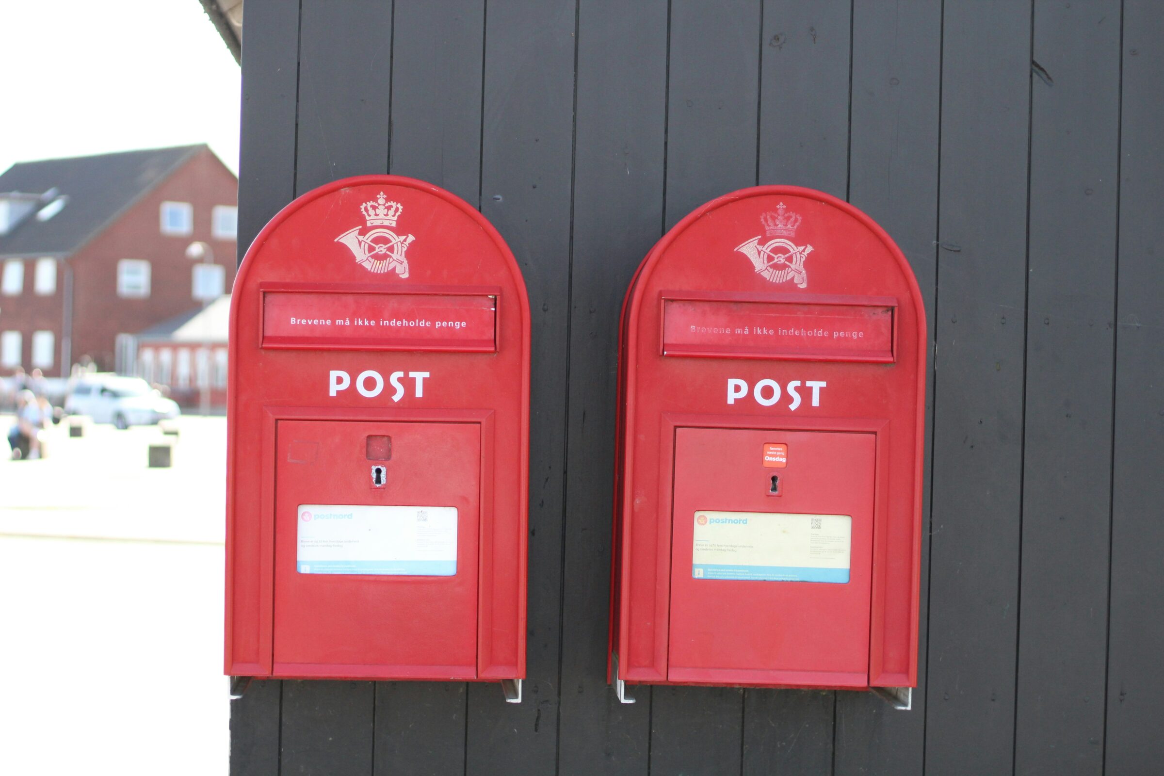 Danish post postbox denmark