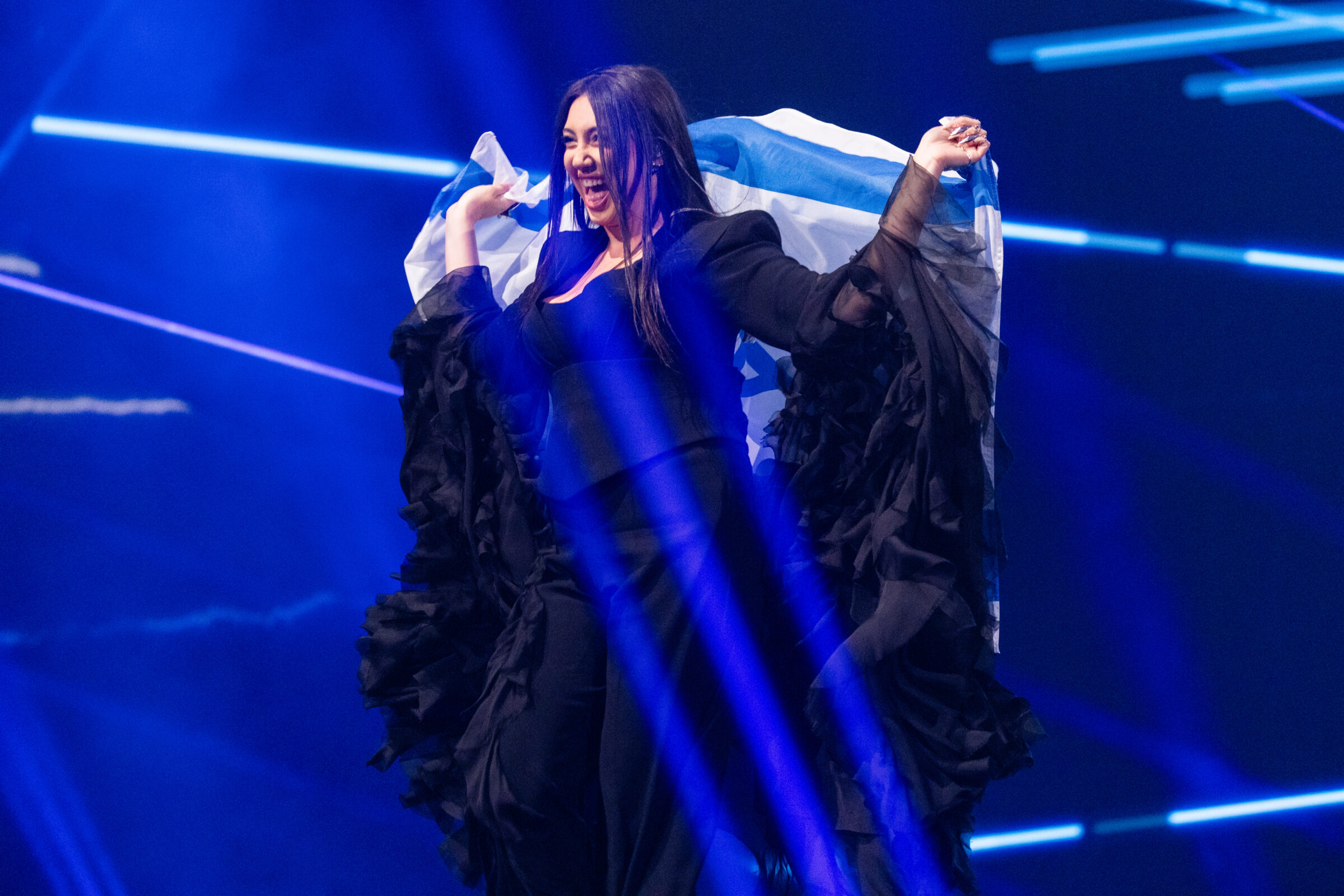 Israeli singer Yuval Raphael at the 2025 Eurovision finals in Switzerland