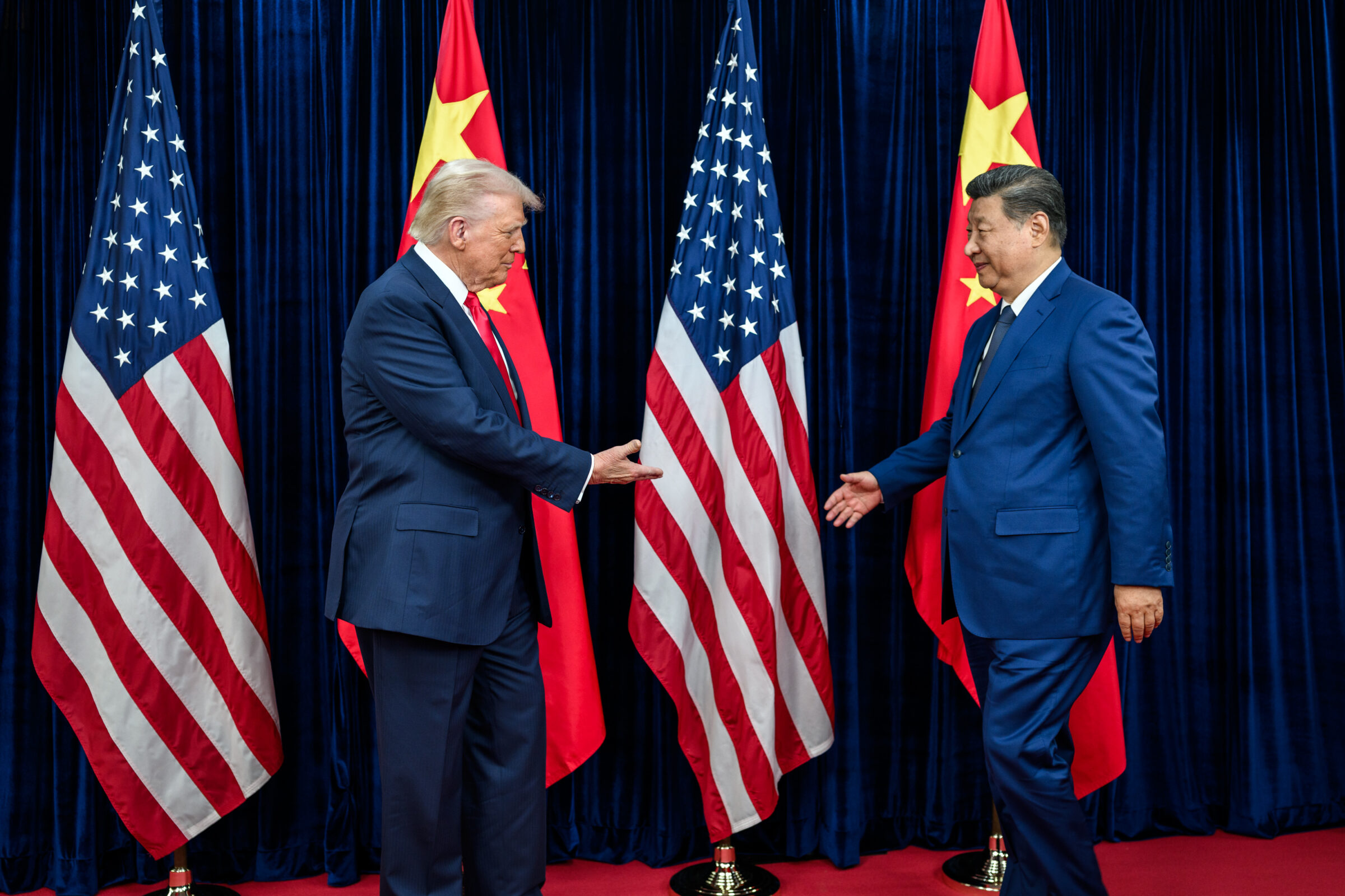 President Donald Trump's two-day state visit with Chinese President Xi Jinping , concluded on Friday. Trump achieved deals for China to buy US oil, soybeans and 200 Boeing aircraft (Official White House Photo by Daniel Torok)
