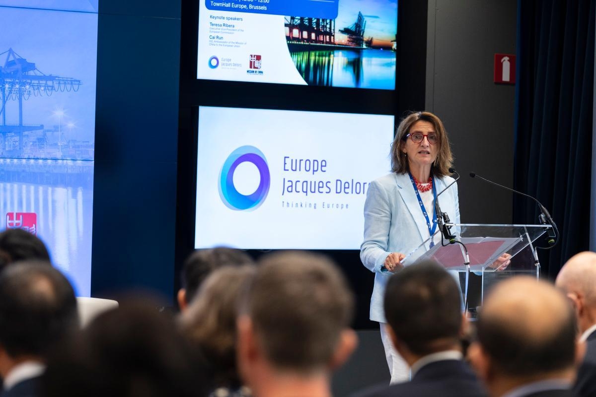 Chinese Mission to the EU and Europe Jacques Delors jointly hold seminar on China-EU cooperation on Green transition