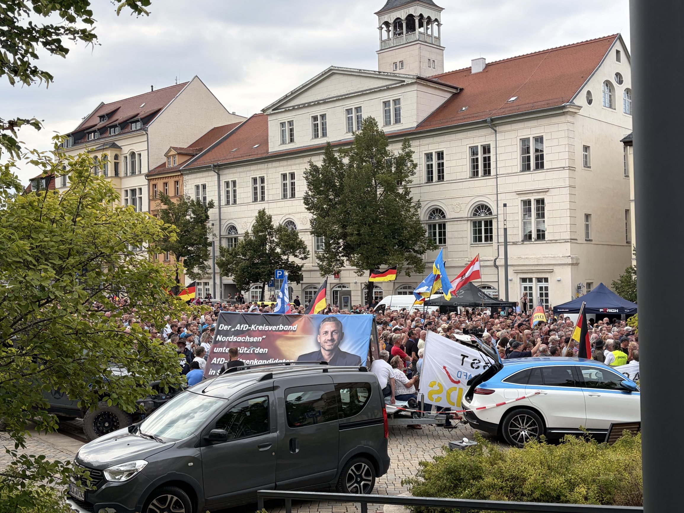 1,300 people attend a demonstration against AfD in Zeitz Source: Anastasiia Furman, Deník N