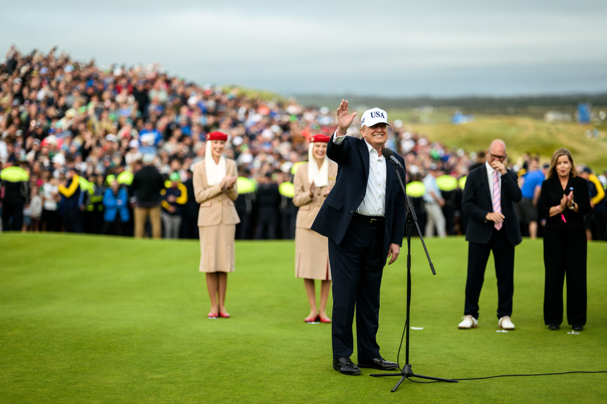 US president Donald Trump on a visit to Ireland on 13 September 2026