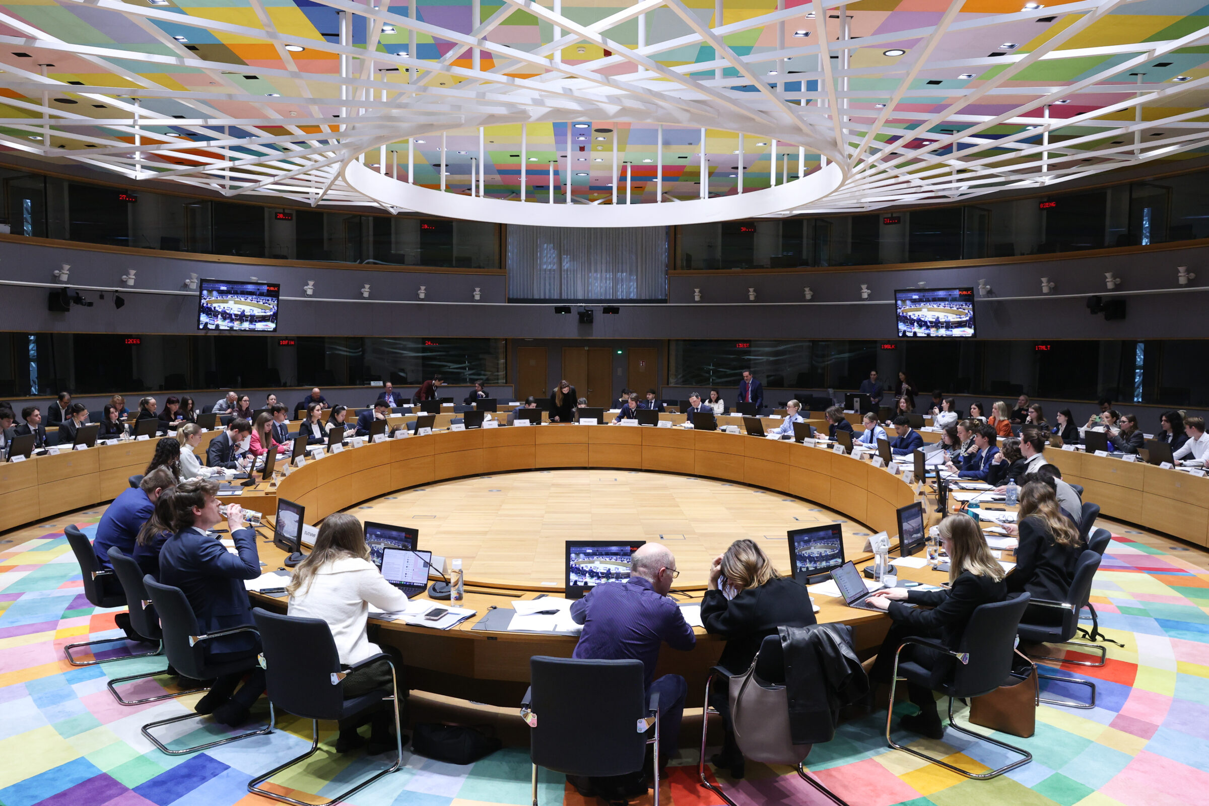 European ambassadors at the EU Council in Brussels