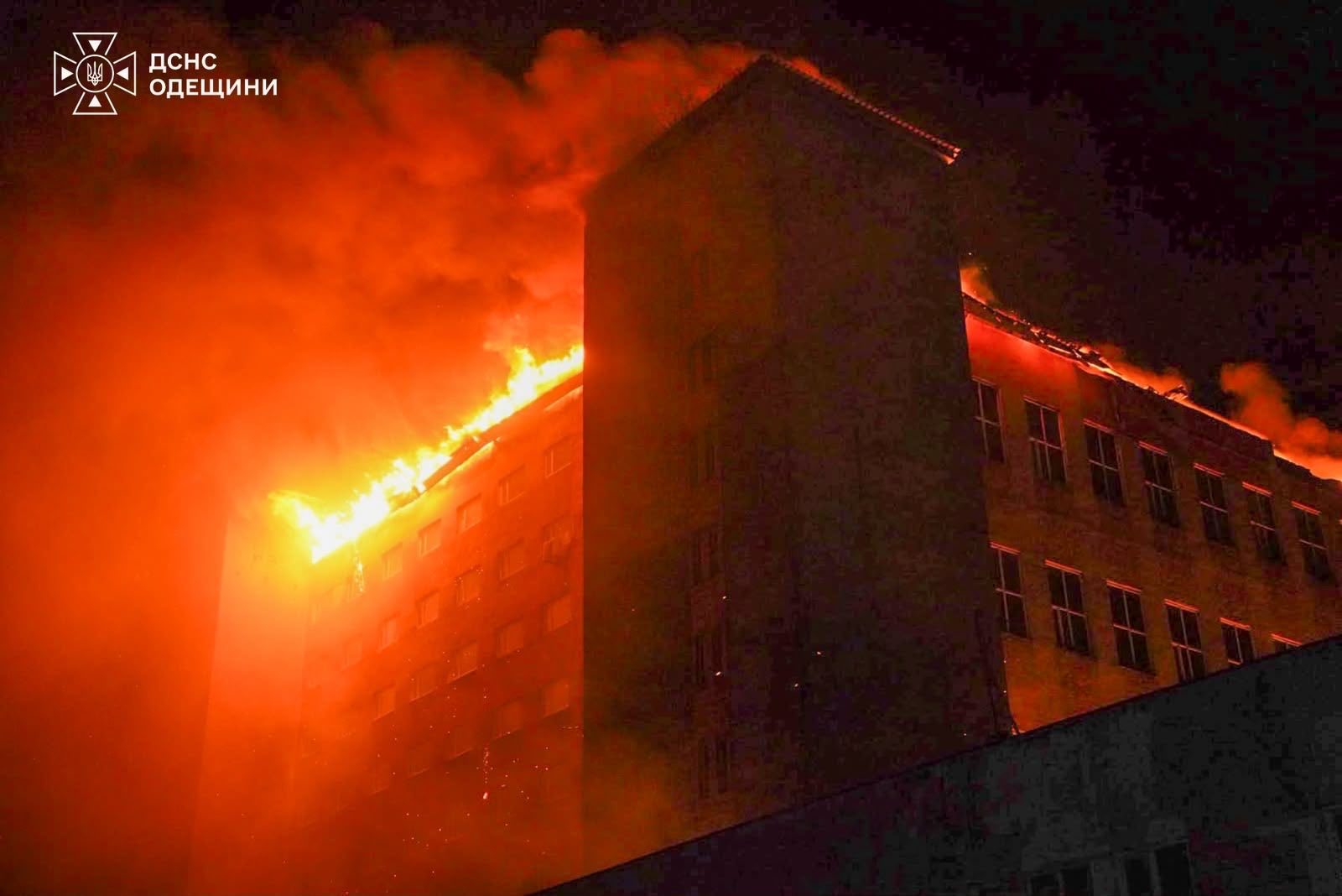 Odesa region suffered a Russian attack. Source: State Emergency Service of Ukraine via X