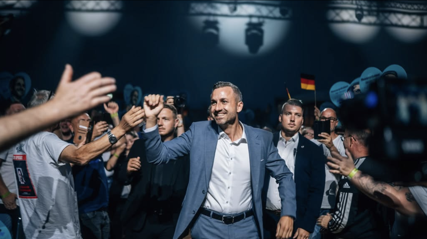 AfD becomes mainstream. Ulrich Siegmund celebrating victory in Saxony-Anhalt. Source: Instagram/Ulrich Siegmund.