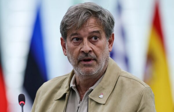 Member of the European Parliament (MEP) Javier Moreno Sanchez, Group of the Progressive Alliance of Socialists and Democrats in the European Parliament, speaks during a debate on 'Safeguarding the rule of law in Spain, ensuring an independent and autonomous prosecutor's office to fight crime and corruption' during a session of the European Parliament in Strasbourg, France, 18 June 2025.
